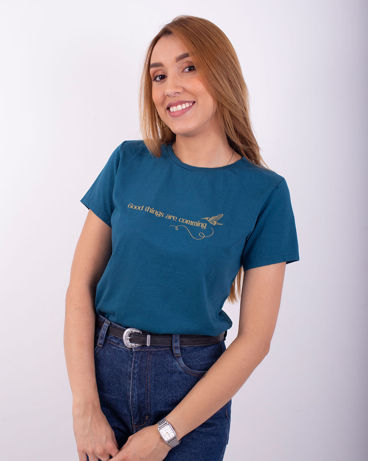 Printed oil t-shirt