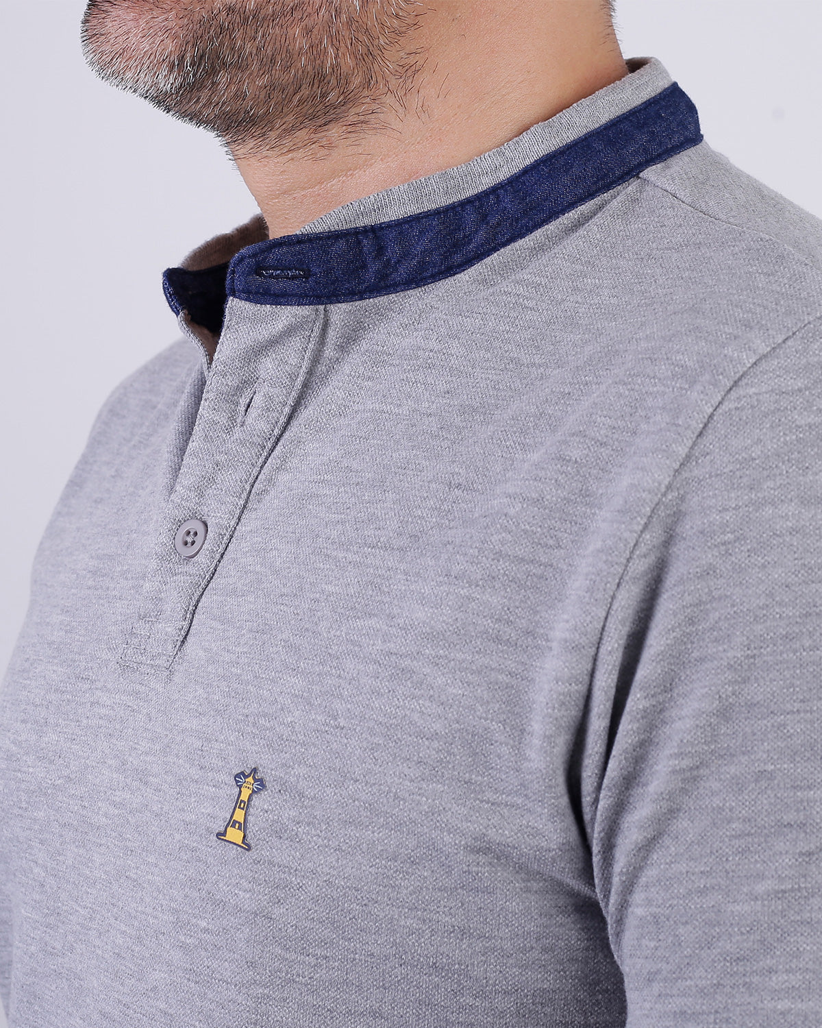 Neru Men's Gray Polo