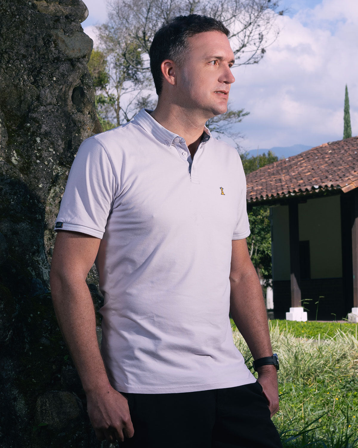 Polo Lila Hombre