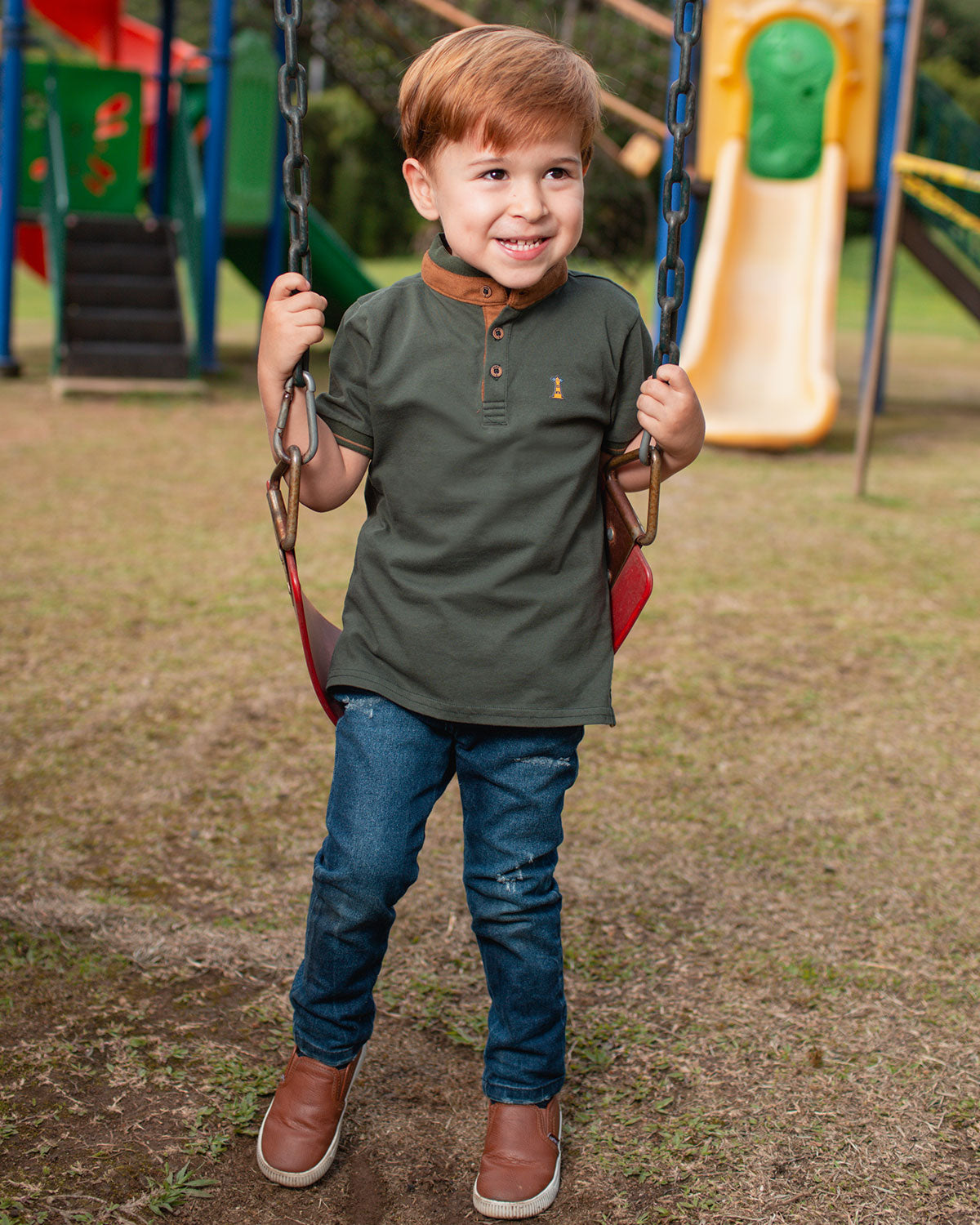 Neru Boy's Military Polo