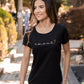 Camiseta negra estampado amour - Apoštol Q.C.