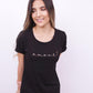Camiseta negra estampado amour - Apoštol Q.C.