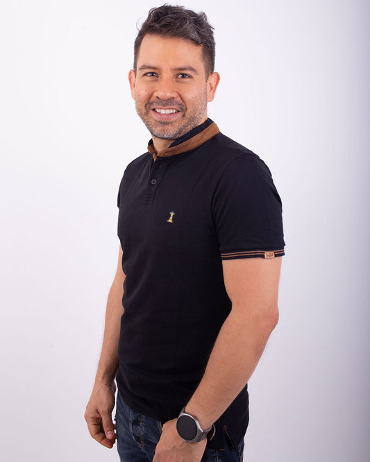 Polo Negra Nerú / Regular Fit